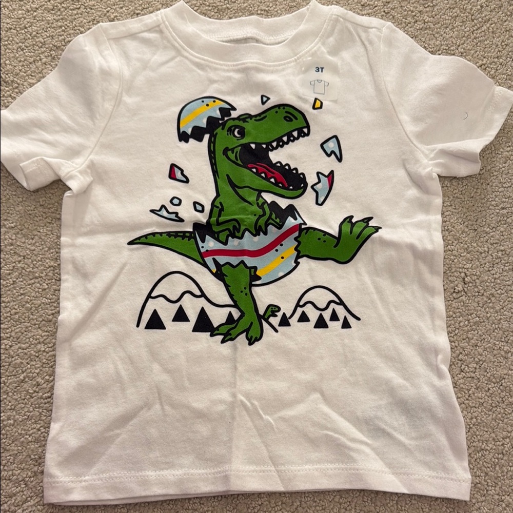 NWT Old Navy Easter Dinosaur Graphic T-Shirt 3T